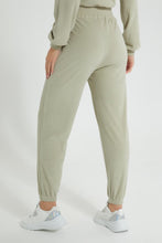 Load image into Gallery viewer, Redtag-Olive-Plain-Jogger-With-Elasticated-Hem-Colour:Dark-Green,-Filter:Women&#39;s-Clothing,-New-In,-New-In-Women,-Non-Sale,-S22B,-Section:Women,-Women-Trousers-Women&#39;s-
