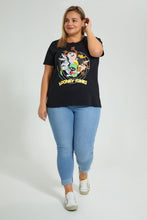 Load image into Gallery viewer, Redtag-Black-Looney-Tunes-Character-T-Shirt-Colour:Black,-Filter:Plus-Size,-LDP-T-Shirts,-New-In,-New-In-LDP,-Non-Sale,-S22B,-Section:Women,-TBL-Women&#39;s-
