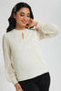 Redtag-Ivory-Allover-Foil-Printed-Blouse-Blouses-Women's-