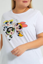 تنزيل الصورة على معرض الصور، Redtag-White-Powepuff-Character-T-Shirt-Colour:White,-Filter:Plus-Size,-LDP-T-Shirts,-New-In,-New-In-LDP,-Non-Sale,-S22B,-Section:Women,-TBL-Women&#39;s-
