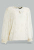 Redtag-Ivory-Allover-Foil-Printed-Blouse-Blouses-Women's-