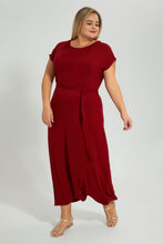 Load image into Gallery viewer, Redtag-Red-Plain-Maxi-Dress-Colour:Red,-Filter:Plus-Size,-LDP-Blouses,-New-In,-New-In-LDP,-Non-Sale,-S22B,-Section:Women-Women&#39;s-
