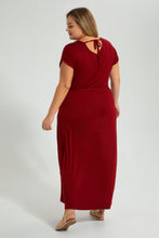 Load image into Gallery viewer, Redtag-Red-Plain-Maxi-Dress-Colour:Red,-Filter:Plus-Size,-LDP-Blouses,-New-In,-New-In-LDP,-Non-Sale,-S22B,-Section:Women-Women&#39;s-
