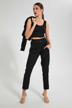 تنزيل الصورة على معرض الصور، Redtag-Black-Straight-Fit-Trouser-Trousers-Women&#39;s-
