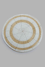 Load image into Gallery viewer, Redtag-Gold/White-Round-Beaded-Placemat-Placemats-Home-Dining-
