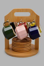 Load image into Gallery viewer, Redtag-Assorted-Tea-Cup-With-Wooden-Coaster-And-Stand-(13-Piece)-Espresso-Sets-Home-Dining-
