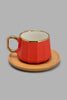 Redtag-Assorted-Tea-Cup-With-Wooden-Coaster-And-Stand-(13-Piece)-Espresso-Sets-Home-Dining-