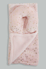 Load image into Gallery viewer, Redtag-Pink-Sherpa-Blanket-With-Baby-Pillow-Baby-Blankets-Baby-0 to 12 Months
