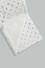 Redtag-White-Polka-Dot-Blanket-With-Baby-Pillow-(2-Piece)-Baby-Blankets-Baby-0 to 12 Months