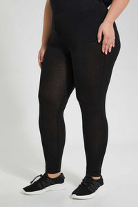 Grey And Black Basic Legging (Pack of 2)