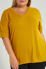 Redtag-Yellow-Allover-Studs-T-Shirt-Colour:Yellow,-Filter:Plus-Size,-LDP-T-Shirts,-New-In,-New-In-LDP,-Non-Sale,-S22B,-Section:Women-Women's-