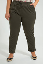 تنزيل الصورة على معرض الصور، Redtag-Olive-Tapered-Leg-Turn-Up-Trouser-Colour:Olive,-Filter:Plus-Size,-LDP-Trousers,-New-In,-New-In-LDP,-Non-Sale,-S22B,-Section:Women-Women&#39;s-
