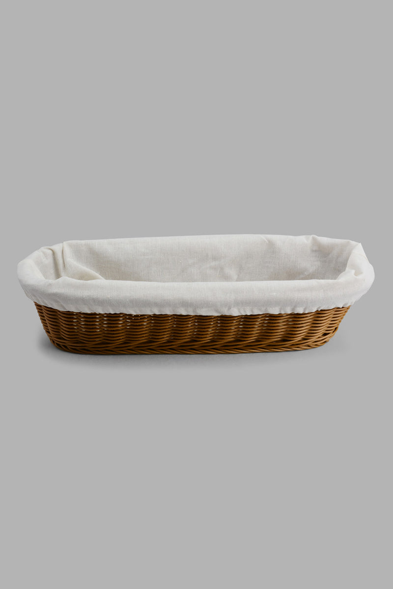 Redtag-Brown-Oval-Woven-Basket-With-Cloth-Category:Kitchen-Baskets,-Colour:Brown,-Filter:Home-Dining,-HMW-DIN-Kis-Kitchen-Accessories,-New-In,-New-In-HMW-DIN,-Non-Sale,-S22C,-Section:Homewares-Home-Dining-