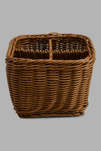 تنزيل الصورة على معرض الصور، Redtag-Brown-Square-Cultery-Woven-Basket-Category:Kitchen-Baskets,-Colour:Brown,-Filter:Home-Dining,-HMW-DIN-Kis-Kitchen-Accessories,-New-In,-New-In-HMW-DIN,-Non-Sale,-S22C,-Section:Homewares-Home-Dining-
