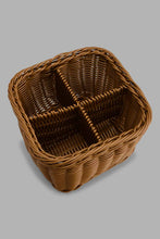 تنزيل الصورة على معرض الصور، Redtag-Brown-Square-Cultery-Woven-Basket-Category:Kitchen-Baskets,-Colour:Brown,-Filter:Home-Dining,-HMW-DIN-Kis-Kitchen-Accessories,-New-In,-New-In-HMW-DIN,-Non-Sale,-S22C,-Section:Homewares-Home-Dining-
