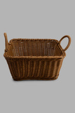 تنزيل الصورة على معرض الصور، Redtag-Brown-Square-Woven-Basket-With-Handles-Category:Kitchen-Baskets,-Colour:Brown,-Filter:Home-Dining,-HMW-DIN-Kis-Kitchen-Accessories,-New-In,-New-In-HMW-DIN,-Non-Sale,-S22C,-Section:Homewares-Home-Dining-
