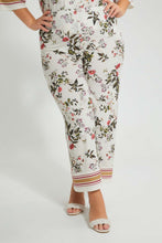 Load image into Gallery viewer, Redtag-Floral-Print-Trouser-Colour:Assorted,-Filter:Plus-Size,-LDP-Trousers,-New-In,-New-In-LDP,-Non-Sale,-S22B,-Section:Women-Women&#39;s-
