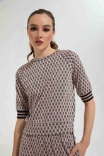 تنزيل الصورة على معرض الصور، Redtag-Pink-Jacquard-Jersey-Top-Tops-Women&#39;s-
