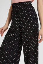 تنزيل الصورة على معرض الصور، Redtag-Black-Polka-Dots-Pant-Casual-Shorts-Women&#39;s-
