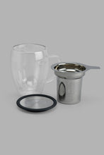 تنزيل الصورة على معرض الصور، Redtag-Clear-Glass-Mug-With-Stainless-Steel-Infuser-Category:Cups-&amp;-Mugs,-Colour:White,-Filter:Home-Dining,-HMW-DIN-Crc-Crockery,-New-In,-New-In-HMW-DIN,-Non-Sale,-S22B,-Section:Homewares-Home-Dining-
