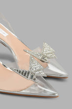 تنزيل الصورة على معرض الصور، Redtag-Silver-Mule-With-Diamente-Court-Shoes-Women&#39;s-
