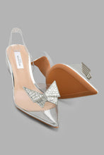 تنزيل الصورة على معرض الصور، Redtag-Silver-Mule-With-Diamente-Court-Shoes-Women&#39;s-
