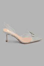 تنزيل الصورة على معرض الصور، Redtag-Silver-Mule-With-Diamente-Court-Shoes-Women&#39;s-
