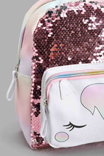 Load image into Gallery viewer, Redtag-Multi-Colour-Embellished-Backpack-Backpacks-Girls-
