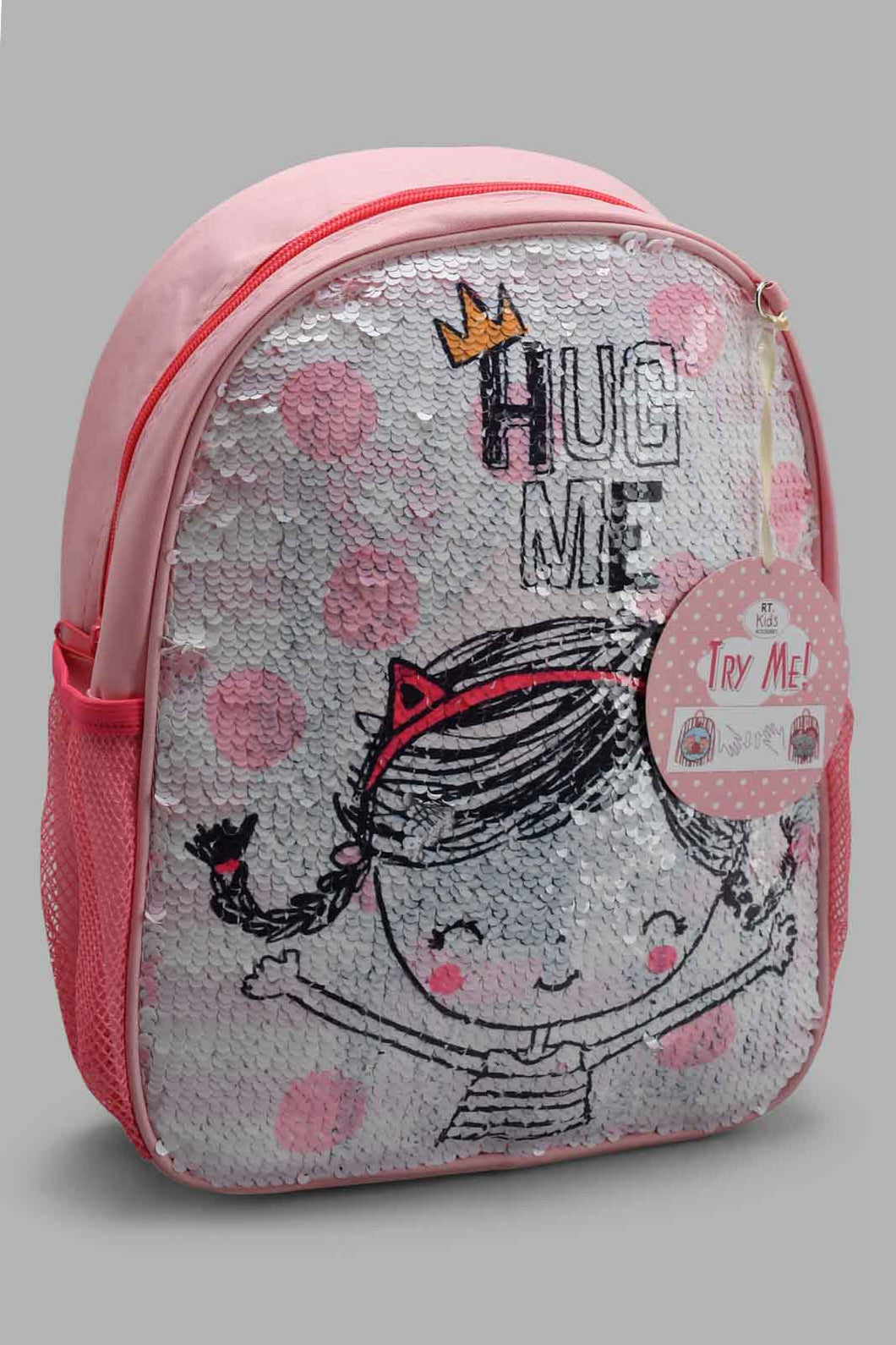 Redtag-Multicolour-Character-Embellished-Sequins-Backpack-Backpacks-Girls-