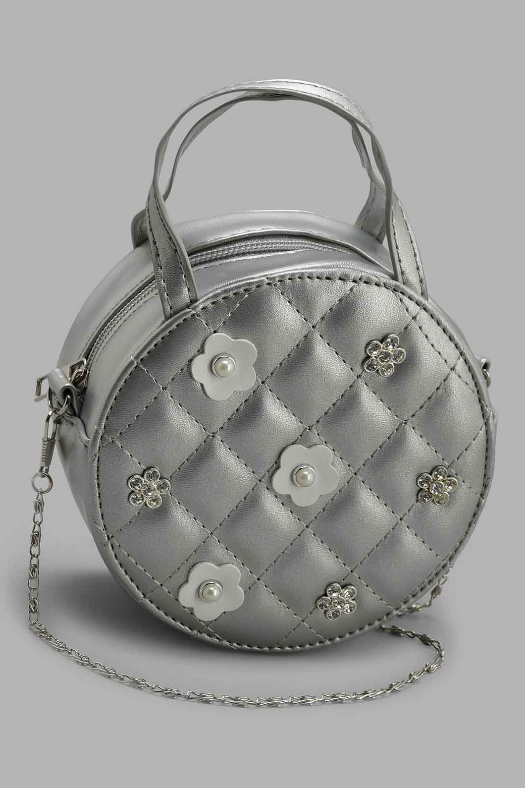 Redtag-Silver-Quilted-Embellished-Cross-Body-Bag-Cross-Body-Bags-Girls-