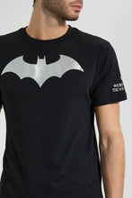 تنزيل الصورة على معرض الصور، Redtag-Black-Batman-Crew-Neck-T-Shirt-Colour:Black,-Filter:Men&#39;s-Clothing,-Men-T-Shirts,-New-In,-New-In-Men,-Non-Sale,-S22B,-Section:Men-Men&#39;s-
