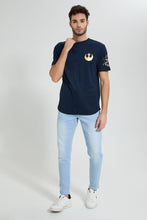 تنزيل الصورة على معرض الصور، Redtag-Navy-Starwar-Crew-Neck-T-Shirt-Colour:Navy,-Filter:Men&#39;s-Clothing,-Men-T-Shirts,-New-In,-New-In-Men,-Non-Sale,-S22B,-Section:Men-Men&#39;s-
