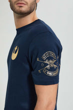 تنزيل الصورة على معرض الصور، Redtag-Navy-Starwar-Crew-Neck-T-Shirt-Colour:Navy,-Filter:Men&#39;s-Clothing,-Men-T-Shirts,-New-In,-New-In-Men,-Non-Sale,-S22B,-Section:Men-Men&#39;s-
