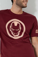 تنزيل الصورة على معرض الصور، Redtag-Burgandy-Ironman-Crew-Neck-T-Shirt-Colour:Burgundy,-Filter:Men&#39;s-Clothing,-Men-T-Shirts,-New-In,-New-In-Men,-Non-Sale,-S22B,-Section:Men-Men&#39;s-
