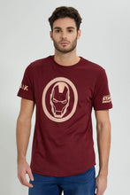 تنزيل الصورة على معرض الصور، Redtag-Burgandy-Ironman-Crew-Neck-T-Shirt-Colour:Burgundy,-Filter:Men&#39;s-Clothing,-Men-T-Shirts,-New-In,-New-In-Men,-Non-Sale,-S22B,-Section:Men-Men&#39;s-
