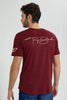 Redtag-Burgandy-Ironman-Crew-Neck-T-Shirt-Colour:Burgundy,-Filter:Men's-Clothing,-Men-T-Shirts,-New-In,-New-In-Men,-Non-Sale,-S22B,-Section:Men-Men's-