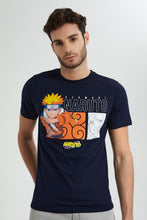 تنزيل الصورة على معرض الصور، Redtag-Navy-Naruto-Crew-Neck-T-Shrit-Colour:Navy,-Filter:Men&#39;s-Clothing,-Men-T-Shirts,-New-In,-New-In-Men,-Non-Sale,-S22B,-Section:Men-Men&#39;s-
