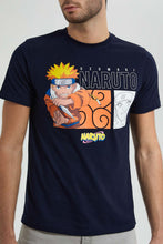 تنزيل الصورة على معرض الصور، Redtag-Navy-Naruto-Crew-Neck-T-Shrit-Colour:Navy,-Filter:Men&#39;s-Clothing,-Men-T-Shirts,-New-In,-New-In-Men,-Non-Sale,-S22B,-Section:Men-Men&#39;s-
