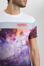 Load image into Gallery viewer, Redtag-White-Nasa-Crew-Neck-T-Shirt-Colour:White,-Filter:Men&#39;s-Clothing,-Men-T-Shirts,-New-In,-New-In-Men,-Non-Sale,-S22B,-Section:Men-Men&#39;s-
