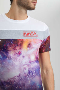 Redtag-White-Nasa-Crew-Neck-T-Shirt-Colour:White,-Filter:Men's-Clothing,-Men-T-Shirts,-New-In,-New-In-Men,-Non-Sale,-S22B,-Section:Men-Men's-