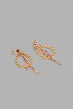 Load image into Gallery viewer, Redtag-Gold-Earrings-With-Chains-Colour:Gold,-Filter:Women&#39;s-Accessories,-New-In,-New-In-Women-ACC,-Non-Sale,-S22A,-Women-Jewellery-Women-
