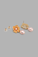 Load image into Gallery viewer, Redtag-Gold-Earrings-With-Pearls-Colour:Gold,-Filter:Women&#39;s-Accessories,-New-In,-New-In-Women-ACC,-Non-Sale,-S22A,-Women-Jewellery-Women-
