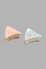 Redtag-Grey-And-Pink-Hair-Claw-Set-(2-Piece)-Colour:Grey,-Colour:Pink,-Filter:Women's-Accessories,-New-In,-New-In-Women-ACC,-Non-Sale,-S22A,-Women-Hair-Clips-Women-