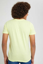 Load image into Gallery viewer, Redtag-Yellow-Emboss-Surf-T-Shirt-All-Over-Prints-Senior-Boys-9 to 14 Years

