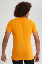 Load image into Gallery viewer, Redtag-Orange-Puff-&amp;-Digital-Print-T-Shirt-All-Over-Prints-Senior-Boys-9 to 14 Years

