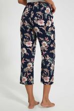 تنزيل الصورة على معرض الصور، Redtag-Navy-Floral-Printed-Pyjama-Bottom-Pyjama-Bottoms-Women&#39;s-
