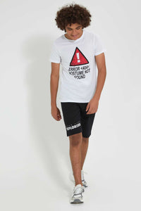 Redtag-White-Error-T-Shirt-All-Over-Prints-Senior-Boys-9 to 14 Years