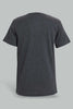 Redtag-Charcoal-Scary-Game-Skills-T-Shirt-All-Over-Prints-Senior-Boys-9 to 14 Years