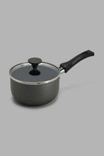 Load image into Gallery viewer, Redtag-Black-Aluminum-Non-Stick-Sauce-Pan-With-Glass-Lid-(12cm)-Pans-Home-Dining-
