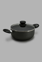 Load image into Gallery viewer, Redtag-Black-Aluminum-Non-Stick-Dutch-Oven-With-Glass-Lid-(22cm)-Pans-Home-Dining-
